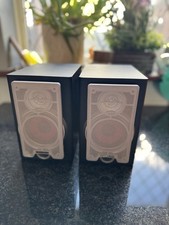 pair of black Daewoo bookshelf