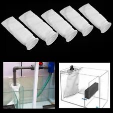 5/10Pcs 4x15" Filter Sock Bag Ring Marine Fish Sump Aquarium Tank 100/200 Micron