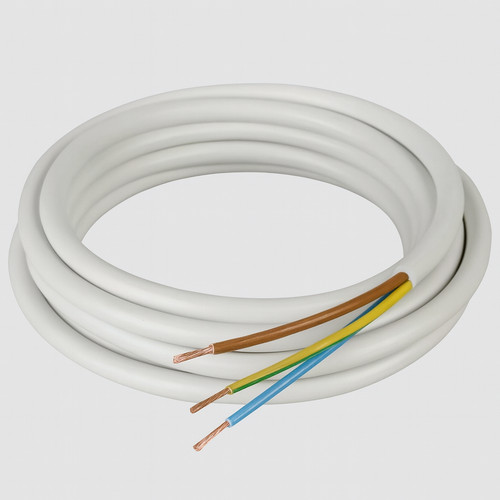 White electric cable - electric, core