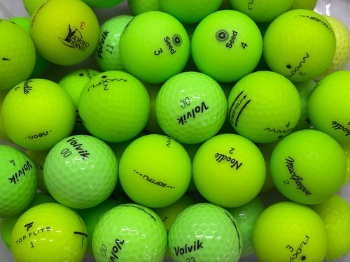 Green golf balls pearl grade - green, /