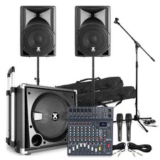 VX800BT Complete PA System Packages with Active Speakers & Mixer