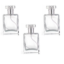 Clear Glass Empty Refillable Perfume  Spray Bottle 30ml x 3