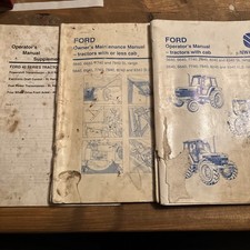 FORD 5640-8340 SL & 5640-8340 SLE Ranges ￼TRACTOR OPERATORS MANUAL-1994 Bundle