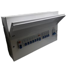 Chint Spiltload 100A Consumer Unit 8 Way Dual 63A RCDs With 6 MCBs Fully Loaded