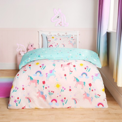 Unicorn magic reversible duvet - unicorn,