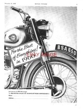 1959 Advert for BSA 650cc