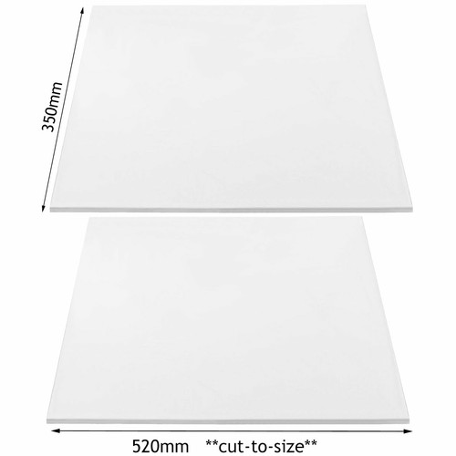 Shelf crisper cover cut - shelf,