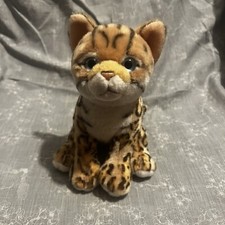 LIVING NATURE BENGAL KITTEN REALISTIC 16CM ANIMAL CUDDLY PLUSH TEDDY CAT