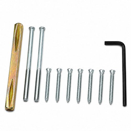 Door handles satin chrome set - door,