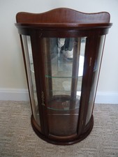Vintage Curio Cabinet Glass