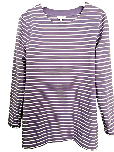 Cotton traders purple stripe - traders,