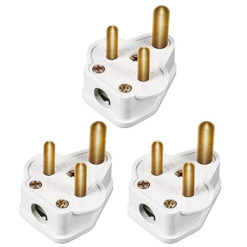 Pack amp round pin - plugs, 3