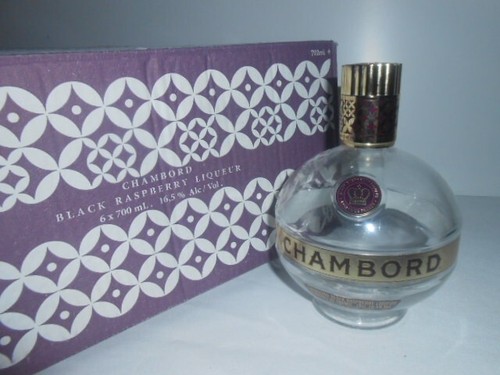 Chambord liquor empty bottles - liquor,