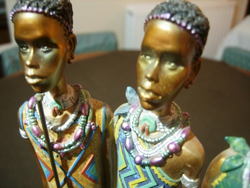 Set four masai african - set,