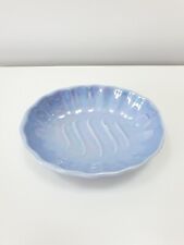 Vintage Soap Dish Ceramic Blue Lustre Hadida New