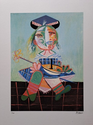 Pablo picasso signed girl - picasso,