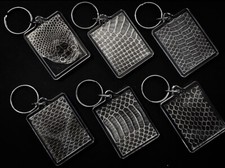 X1 Real snake skin keyrings