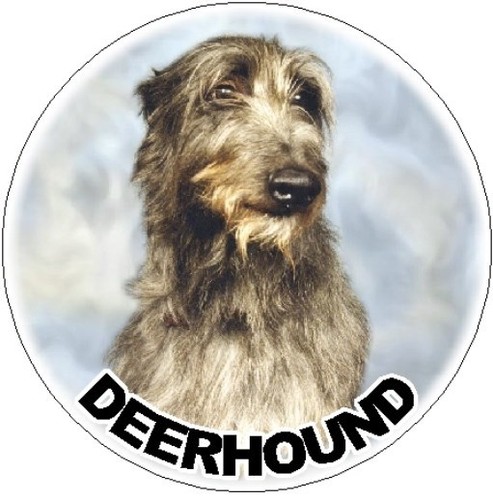 Deerhound car stickers - 2,