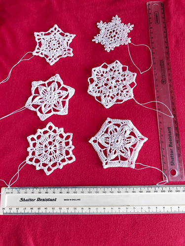 Handmade white crochet star - handmade,