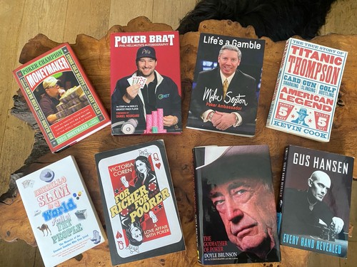 Eight poker books - eight,