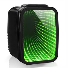 4L Mini Fridge with 7 Light Modes Portable Cooler Warmer Table Top Gaming Room