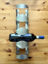 IKEA VRUM Stainless Steel Wall Mount Holder 4 Bottle Wine Rack  300.557.60