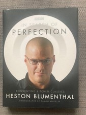 Heston Blumenthal in Search of Perfection author SIGNED with monogram HB DJ 1st