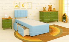 Single  Divan Bed 2FT6/3FT Mattress & Headboard kids bed