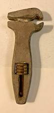 VINTAGE IRON ADJUSTABLE DOUBLE SIDED WRENCH / SPANNER  11cm CLOSED (57)