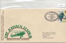 GB - Event Cover (A 147) Amy Johnson Festival - 50th Anniv. Solo Flight - Hull