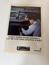 Original 1992 Panasonic Radio Cassette RD15 RD25 Magazine Advert Poster Retro