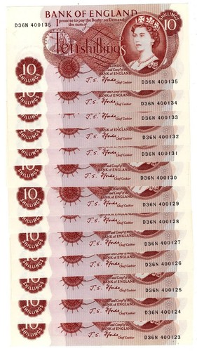 Fforde ten shilling banknote - ten,