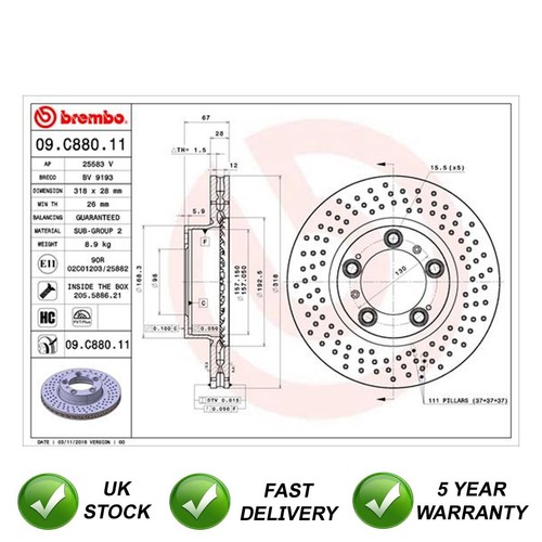 Brake disc front sjr fits - disc,