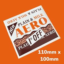 1D OFF Aero Bar Vintage Sweet Wrapper Classic Vinyl Sticker 1950s dummy Choc Bar