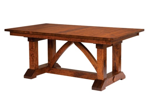 Solid wood trestle - solid,