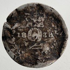 1838 Victoria Maundy Two-Pence Silver Coin | Collectable Grade