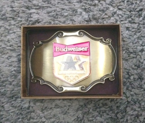 Budweiser belt buckle 24k gold - belt,