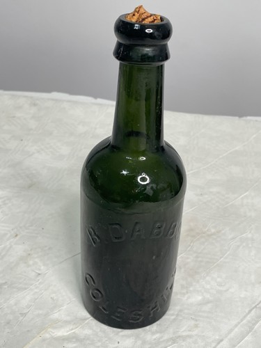 Vintage green beer bottle - ,