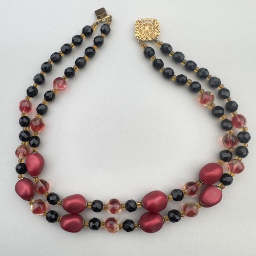 Vintage 1950s two strand red - 1950s, two-strand