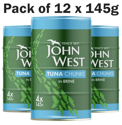 John west tuna chunks brine - west, in