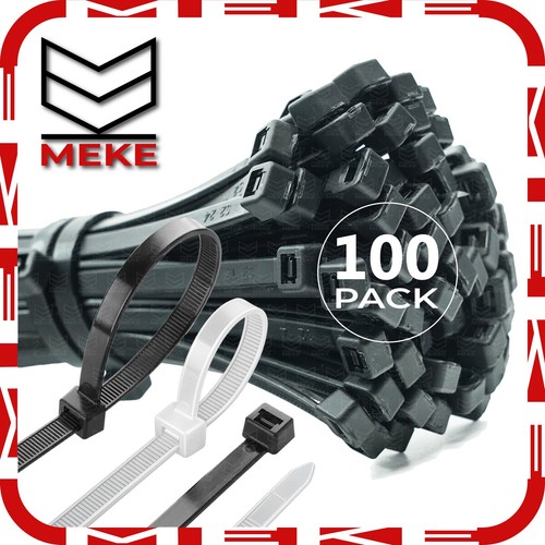 Black white cable ties - black,