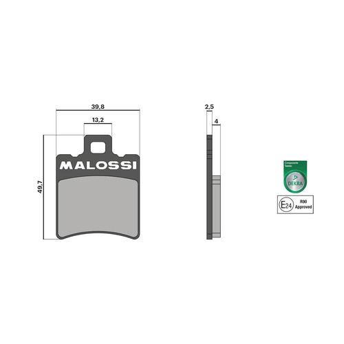 Malossi brake pads piaggio - brake,