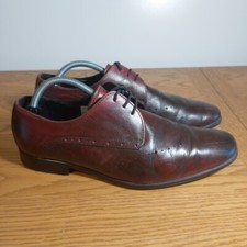 Jones Bootmaker Brown Leather Oxblood Red Shoes Formal Casual Mens Size 7. Used 