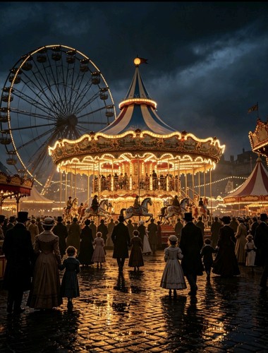 Victorian london fair ground - victorian,