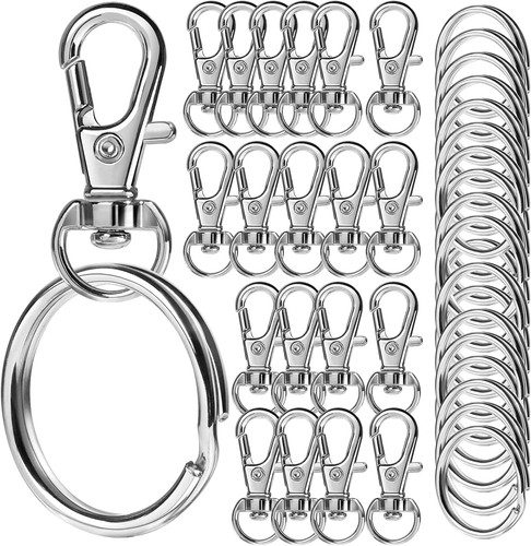 100pcs keychain clip and key - and,
