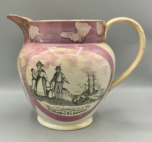 Antique sunderland lustre - sunderland, jug