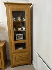 Solid French Oak Tall Display