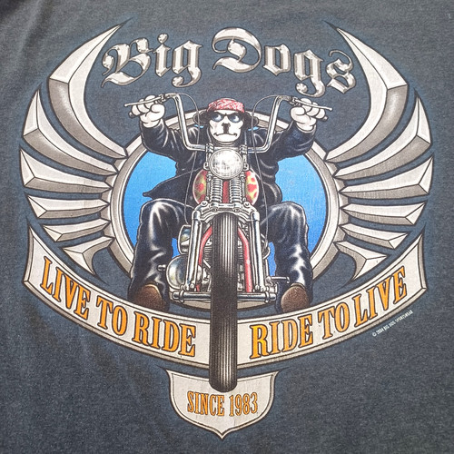 Big dogs gray graphic tee - xl,