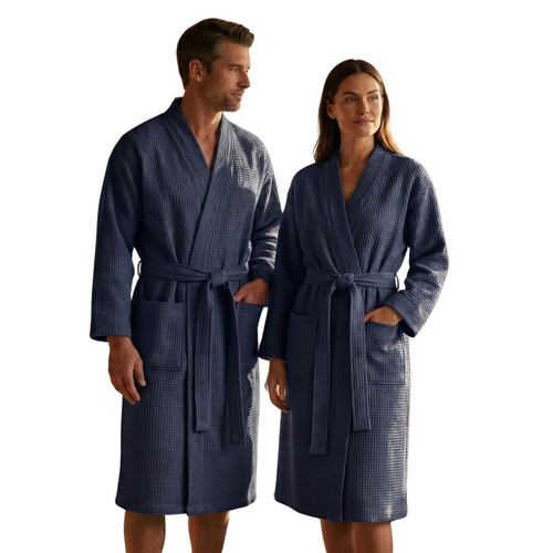 Unisex waffle bathrobe - unisex,