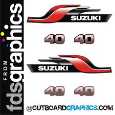 Suzuki DT40 40hp 2 stroke (1997) outboard engine decals/sticker kit